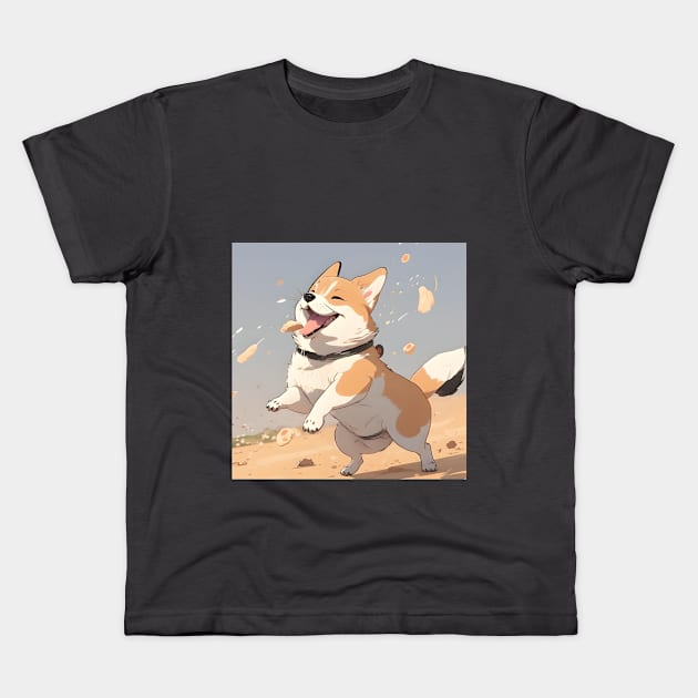 Cute Shiba Puppy - Adorable Furry Friend for Your Home Decor Kids T-Shirt by Leynee